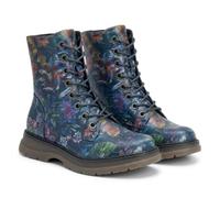 Cipriata Womens/Ladies Annetta Combat Boots (9 UK) (Black/Blue)