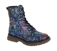 Cipriata Womens/Ladies Annetta Combat Boots (9 UK) (Black/Blue)