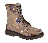Cipriata Womens/Ladies Annetta Floral Combat Boots Ecru/Gold 6 UK