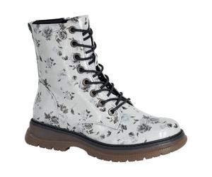 Cipriata Womens/Ladies Annetta Floral Patent PU Ankle Boots DF2405