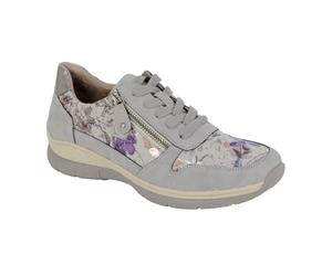 Cipriata Womens/Ladies Clita Floral Trainers (7 UK) (Grey)