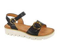 Cipriata Womens/Ladies Mimi Wedge Sandals (7 UK) (Black/White)