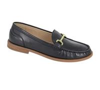 Cipriata Womens/Ladies Nicolosa Leather Saddle Loafers - Black - Black - 6 UK - 100% Mixed