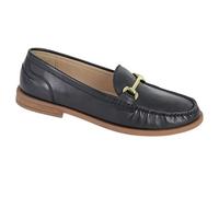 Cipriata Womens/Ladies Nicolosa Leather Saddle Loafers - Black - Black - 8 UK