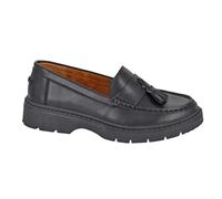 Cipriata Womens/Ladies Omara Tassel Leather Loafers - Black - Black - 5 UK