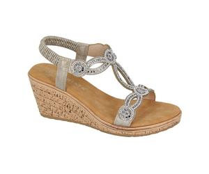 Cipriata Womens/Ladies Ora Jewelled Sandals DF2416
