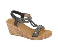 Cipriata Women's Ora Jewelled Sandals - Black - Black - 6 UK