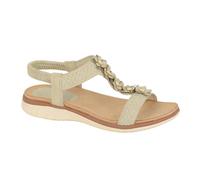 Cipriata Womens Liana Floral Sandals - Beige - 7 UK - Beige - 100% Mixed
