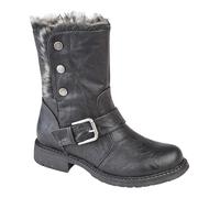 Cipriata Womens Pull On Fur Lined Winter Warm Snow Ladies Ankle Boot Size 3-9