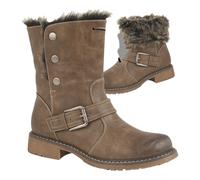 Cipriata Womens Pull On Fur Lined Winter Warm Snow Ladies Ankle Boot Size 3-9