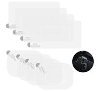 Cipszoely 8 Pcs Electrostatic Windshield Dashcam Stickers, Sturdy Dash Cam Stickers for Cars, Easily Prevent Scratching & Falling, Transparent Windshield Film for Windshield Mounting Dash Cam