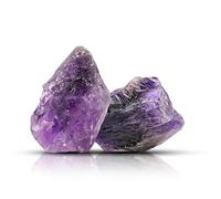 Cipszoely Amethyst Crystal Aromatherapy Diffuser Essential Oil Aroma Diffuser, 2Pcs 1.5"-1.9" Raw Crystal Amethyst Stone Natural Healing Crystal for Crystal Lovers Beginners Collectors