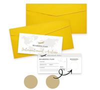 Cipszoely Golden Travel Ticket, Scratch Card Reveal Holiday Surprise Travel, 2 pcs Scratch Off Cards with Envelopes, We Are Going On Holiday Scratch Card Travel Ideas Revel Holiday Gifts for Women