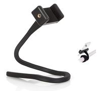 Cipszoely Pram Phone Holder, Firm Flexible Phone Holder for Pram Not Shed, Adjustable Stroller Phone Holder with Non Slip Silicone Arm Grip for Strollers Treadmills Cars Fitness Home Work Travel