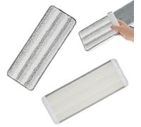 Cipszoely Spray Mop Replacement Pads 11 × 36 cm / 4.5 × 14 inch, 2 pcs Microfibre Mop Pads Reusable Refill for Flash Mop Pads Replacement Vacuum Cleaner Mop Pads for Wood, Tiles, Marble