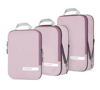 Cipway Compression Packing Cubes Set for Travel, Ultralight Expandable Packing Organisers for Carry on Luggage Suitcase(Mauve Pink 3pcs)