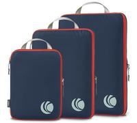 Cipway Compression Packing Cubes, Ultralight Travel Luggage Organizer Sets Extensible Travel Essentials for Carry on Suitcase(Blue 3pcs)