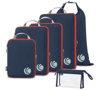 Cipway Compression Packing Cubes, Ultralight Travel Luggage Organizer Sets Extensible Travel Essentials for Carry on Suitcase(Blue 6pcs)