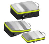 Cipway Compression Travel Packing Cubes,Mesh Design Lightweight Travel Bags Organiser for Backpack Suitcases Home Storage(Black 3pcs)