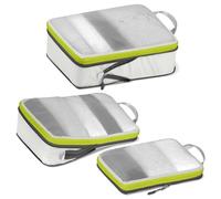 Cipway Compression Travel Packing Cubes,Mesh Design Lightweight Travel Bags Organiser for Backpack Suitcases Home Storage(White 3pcs)