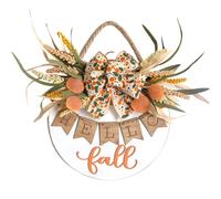 CIR OASES inch Welcome wreath Fall Wreath Hello Sign Wreath Wood 12