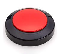 Cirbic Talking Clock for Visually impaired, Blind, Elderly. Large and high Contrast (Red)
