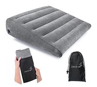 Circa Air Inflatable Wedge Pillow - Travel Wedge Pillow for Sleeping Acid Reflux, After Surgery, Bed Wedge Pillow for Head Shoulder, Back, Knee, Leg Elevation Support, GERD, Snoring, Heartburn