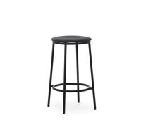 Circa Bar Stool H65 Leather Upholstered Black/Black Leather 41599