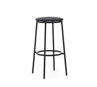 Circa Bar Stool H75 Leather Upholstered Black/Black Leather 41599