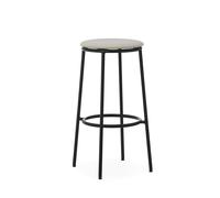 Circa Bar Stool H75 Upholstered Black/MLF20 Sand