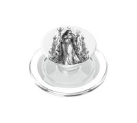 Circe Greek Sorceress Crescent Moon Mythology Artwork PopSockets PopGrip for MagSafe