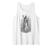 Circe Greek Sorceress Crescent Moon Mythology Artwork Tank Top