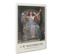Circe Offering The Cup To Odysseus By John William Waterhouse Canvas Print | Gallery Wrapped 30mm Frame Wall Art | 24x16 inches | Ready to Hang | Classic Picture | Living Room Bedroom Lounge Office