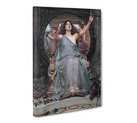 Circe Offering The Cup To Odysseus By John William Waterhouse Canvas Print | Gallery Wrapped 30mm Frame Wall Art | 20x14 inches | Ready to Hang | Classic Picture | Living Room Bedroom Lounge Office
