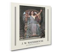 Circe Offering The Cup To Odysseus By John William Waterhouse Canvas Print | Gallery Wrapped 30mm Frame Wall Art | 14x14 inches | Ready to Hang | Classic Picture | Living Room Bedroom Lounge Office