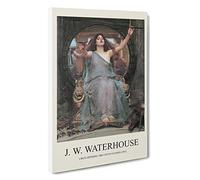 Circe Offering The Cup to Odysseus John William Waterhouse Canvas Print | Gallery Wrapped 30mm Frame Wall Art | 30x20 inches | Ready to Hang | Contemporary Picture | Living Room Bedroom Lounge Office
