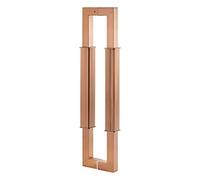 CIRCIR Barn Door Pull Handle Front Door Pulls Glass Door Pulls Frameless Shower Doors,Long Base Gate Handle,Two Sided Design(Gold#2,Length 100cm(39.4inch))