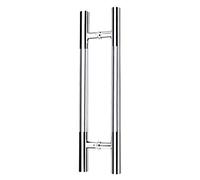 CIRCIR Barn Door Sliding Door Handle Brushed Stainless Steel Glass Door Handle, Office Push-Pull Door Handle/Home House Wooden Door Handle, 7 Sizes (Size : 120x90cm)