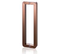 CIRCIR Commercial Bars/Barn/Shower Glass Gate Pulls,Stainless Steel Push Pull Door Handle, Office Shop Entry/Garages Sheds Gates Push Pull Bar, Double Sided(Rose Gold,102.5cm/40.3in)