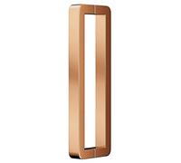 CIRCIR Glass Shower Gate Push Pull Bar,Barn Office Sliding Door Handles - Double Sided H Shape, Stainless Steel, Modern Square Tube(Rose Gold,42.5cm/16.7in)