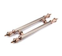 CIRCIR Shower Glass Sliding Barn Door Handle,Entry Door Handle Bronze, Heavy Duty Double Sided H Shape Swing Door Handle(Red Bronze,80cm/31.5inch)