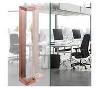 CIRCIR Squre Shape Sliding Barn Gates Handles,Doors Push Pull Handle Set for Office, Easy Installation, 60/80/120/150 Cm Long(Rose Gold,Length 60cm/23.6inch)