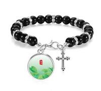 Circlar Grain Rain Twenty Four Solar Term Beaded Bracelet Boho Jewelry for Men Women