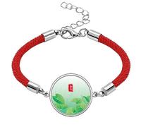 Circlar Grain Rain Twenty Four Solar Term Lucky Red String Bracelet Rope Bracelet Handmade
