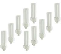 Circle - (10 Pack PLT-42W 4 Pin GX24Q-4-42 Watt Triple Tube, Compact Fluorescent Light Bulb (3000K - Warm White)