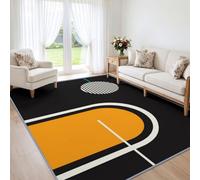 Circle Arch Washable Area Rugs 200x300 cm | Soft Non Slip Low-pile Minimalist Geometric Modern Science Fiction Carpet, for Living Room Bedroom Kitchen Lounge