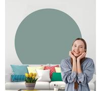 Circle Boho Wall Decal - Round Bedroom Bed Arch Headboard Modern Sticker 8 x 8 / C28