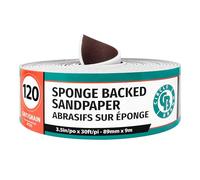 Circle Brand Sponge Back Drywall Sandpaper 3.5" Wide x 30 Ft. Roll (120 Grit)