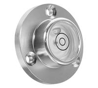 Circle Bubble Level Measuring Tool, Small Adjustable Aluminum Silver Level