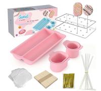Circle Cake PopMold Set, 3D Printed CakePop Cutter and Pusher, Easy to Clean, Baking Molds for Home Baking, for Perfect CakePops, Birthday and Wedding Parties